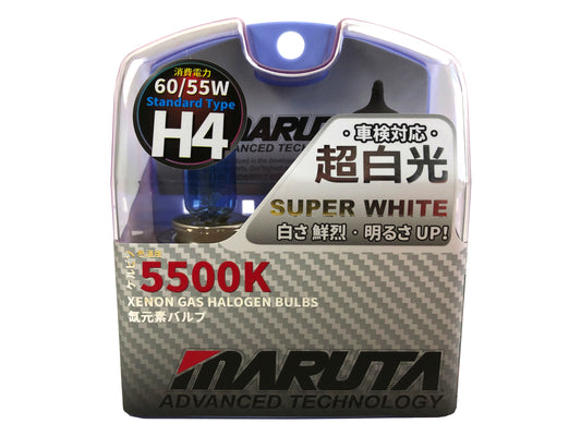 MARUTA | MTEC H4 60 / 55W SUPER WHITE MT-439 - Lampade alogene a gas Xenon 5500K - marchio ECE - Bild 1