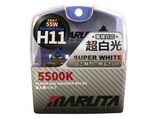 MARUTA | MTEC H11 55W SUPER WHITE MT-484 - Lampade alogene a gas Xenon 5500K - marchio ECE - Bild 1