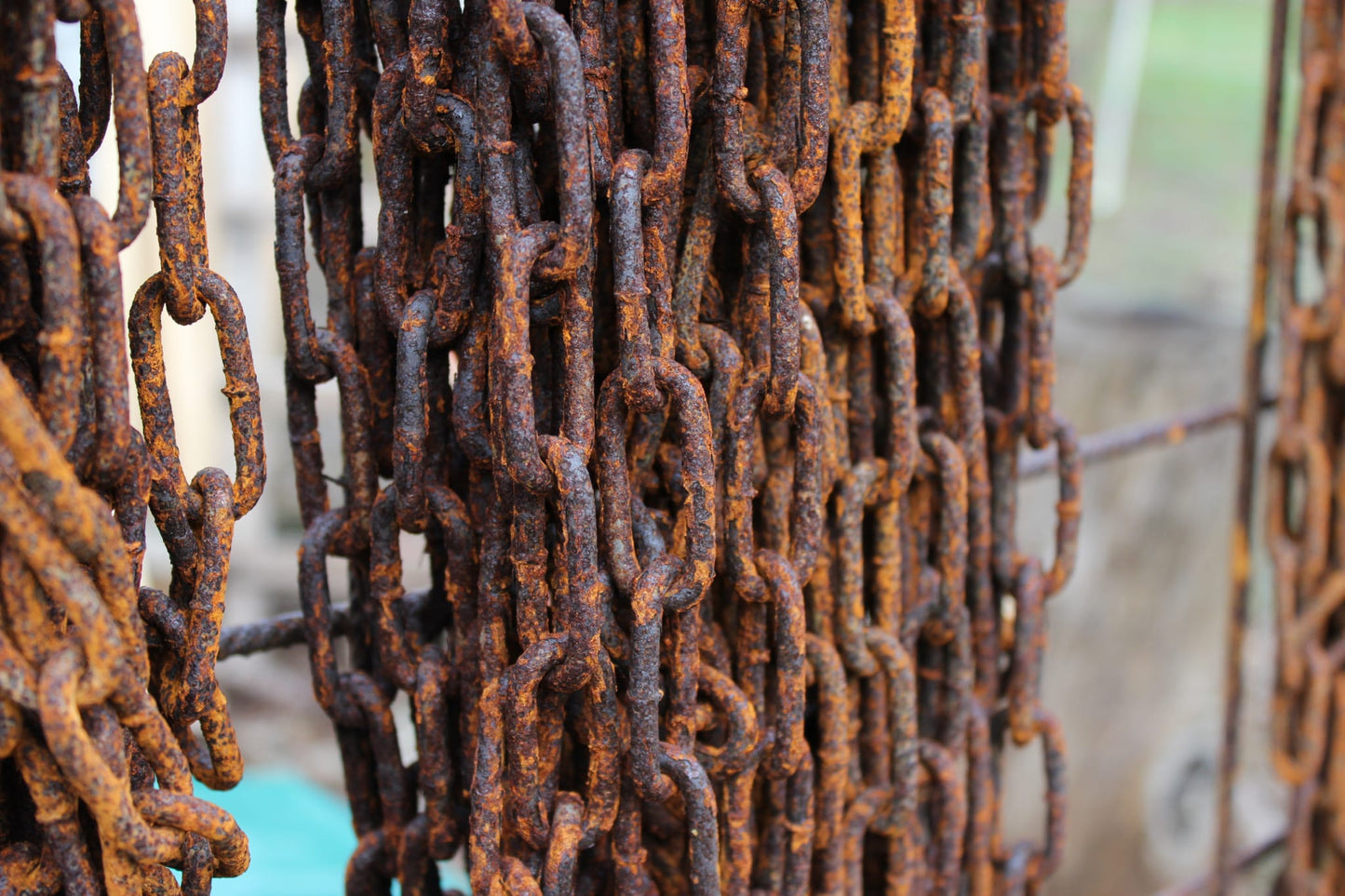 vitaliano arrugginito acciaio catena link merce cantiere, 3 metri, 5 millimetri di spessore, catena di ferro in stile antico, retrò, vintage, come catena di scarico pioggia, catena anello - Bild 6
