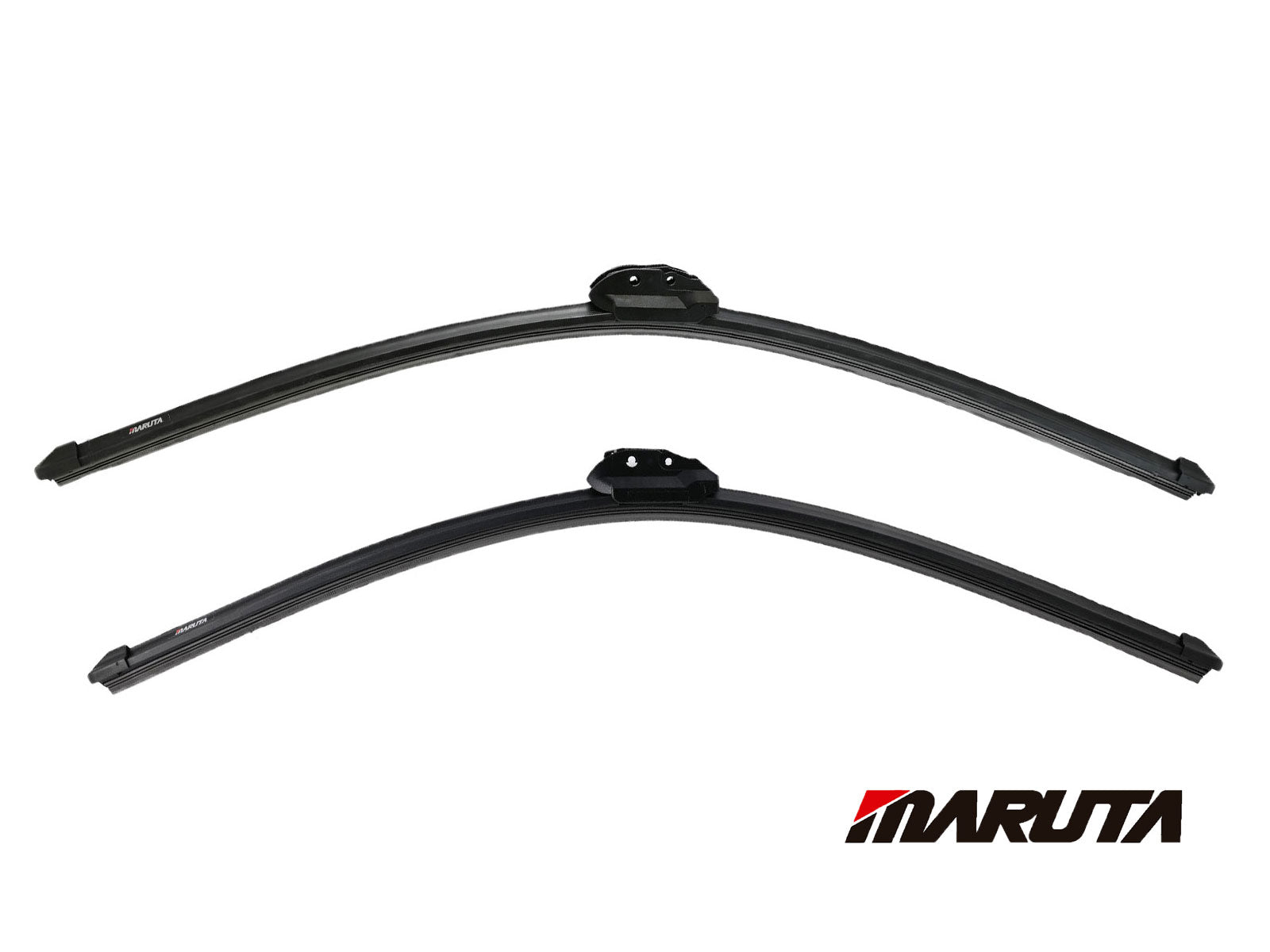 MARUTA SET tergicristallo 700 mm / 650 mm per parabrezza, spazzole tergicristallo aerodinamicamente ottimizzate in silicone idrorepellente con adattatore multipiattaforma - effetto perlato per una visibilità senza aloni - Bild 2