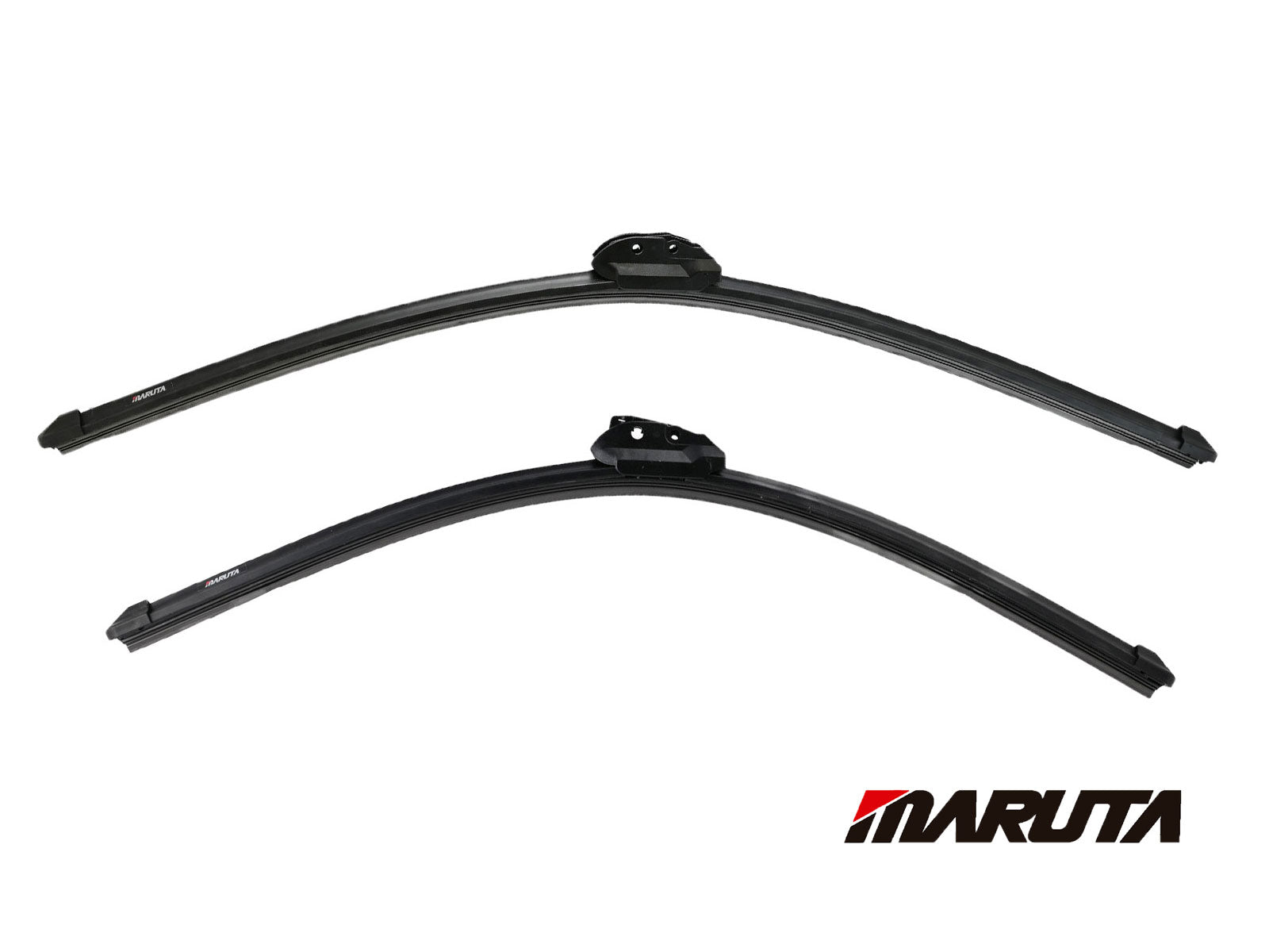 MARUTA SET tergicristallo 700 mm / 550 mm per parabrezza, spazzole tergicristallo aerodinamicamente ottimizzate in silicone idrorepellente con adattatore multipiattaforma - effetto perlato per una visibilità senza aloni - Bild 2