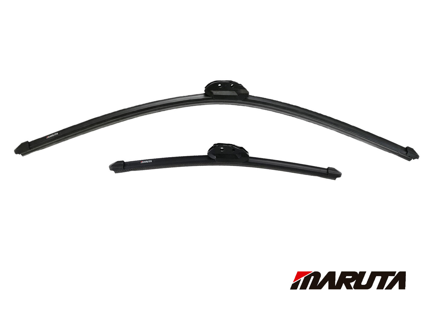 MARUTA SET tergicristallo 700 mm / 400 mm per parabrezza, spazzole tergicristallo aerodinamicamente ottimizzate in silicone idrorepellente con adattatore multipiattaforma - effetto perlato per una visibilità senza aloni - Bild 2