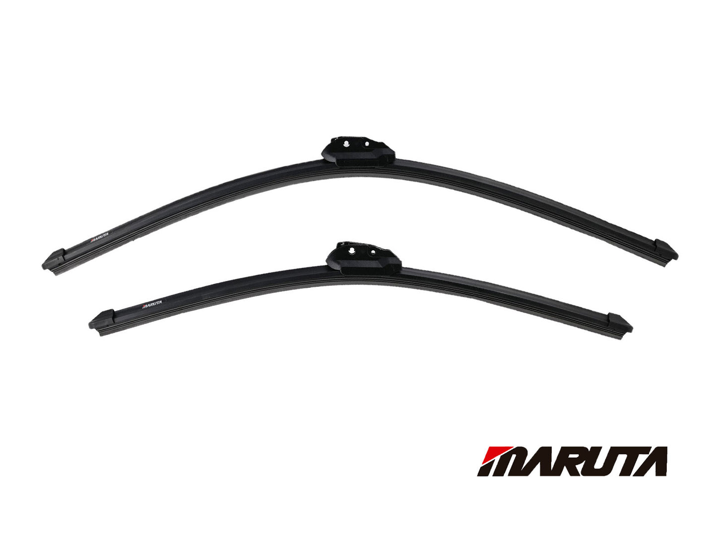 MARUTA SET tergicristallo 650 mm / 525 mm per parabrezza, spazzole tergicristallo aerodinamicamente ottimizzate in silicone idrorepellente con adattatore multipiattaforma - effetto perlato per una visibilità senza aloni - Bild 2