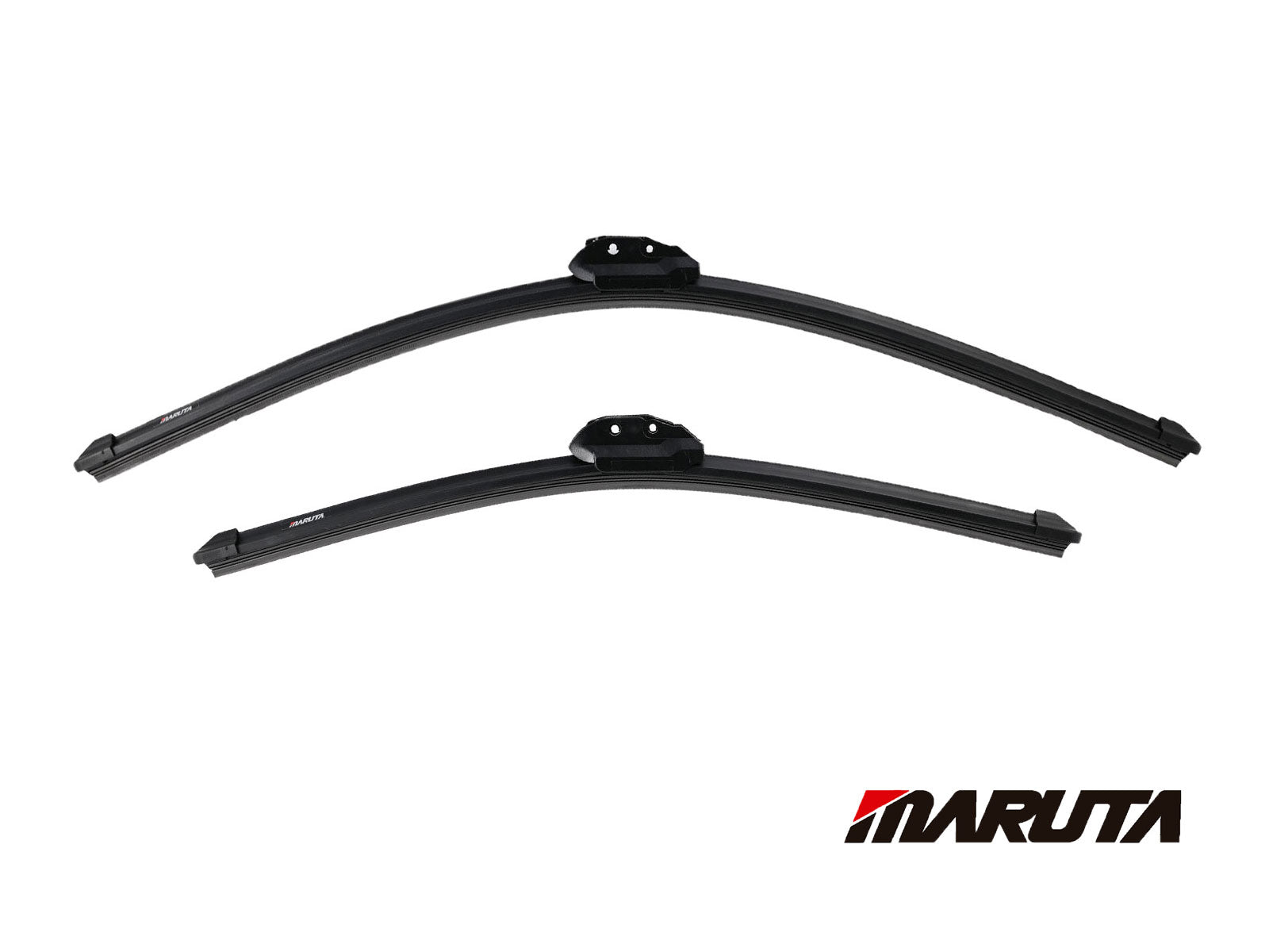 MARUTA SET tergicristallo 650 mm / 475 mm per parabrezza, spazzole tergicristallo aerodinamicamente ottimizzate in silicone idrorepellente con adattatore multipiattaforma - effetto perlato per una visibilità senza aloni - Bild 2