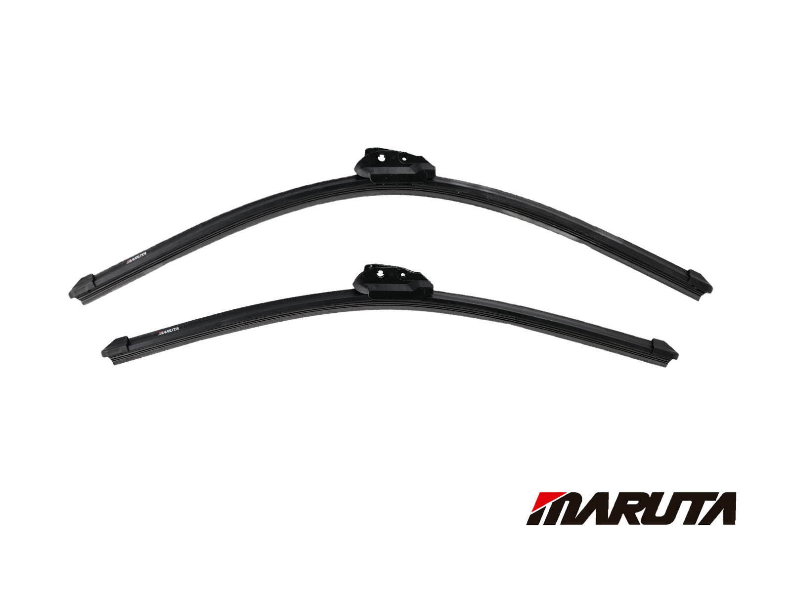 MARUTA SET tergicristallo 600 mm / 525 mm per parabrezza, spazzole tergicristallo aerodinamicamente ottimizzate in silicone idrorepellente con adattatore multipiattaforma - effetto perlato per una visibilità senza aloni - Bild 2