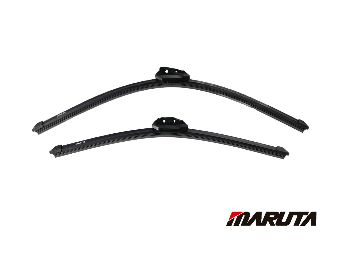 MARUTA SET tergicristallo 600 mm / 475 mm per parabrezza, spazzole tergicristallo aerodinamicamente ottimizzate in silicone idrorepellente con adattatore multipiattaforma - effetto perlato per una visibilità senza aloni - Bild 2