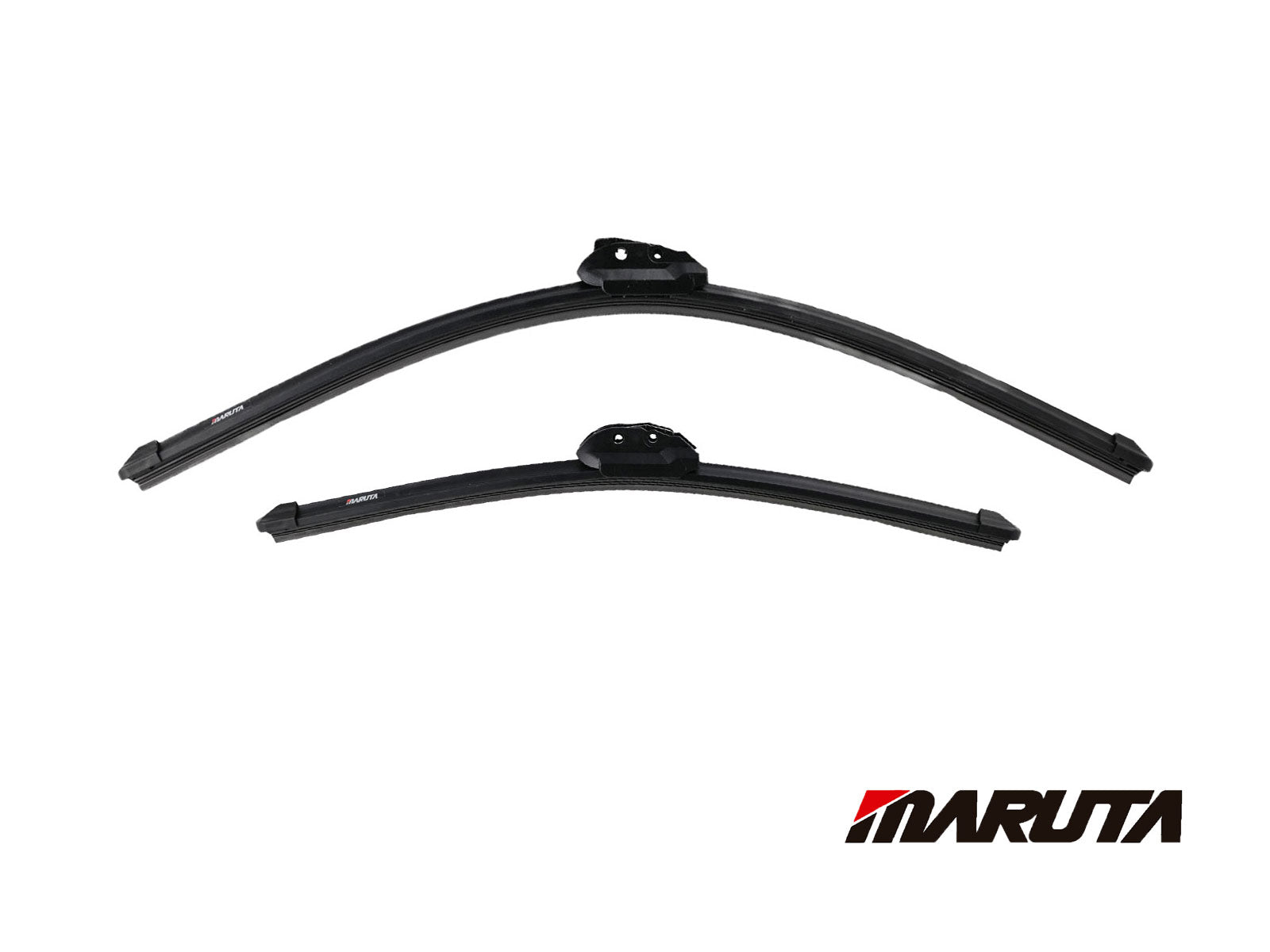 MARUTA SET tergicristallo 600 mm / 450 mm per parabrezza, spazzole tergicristallo aerodinamicamente ottimizzate in silicone idrorepellente con adattatore multipiattaforma - effetto perlato per una visibilità senza aloni - Bild 2