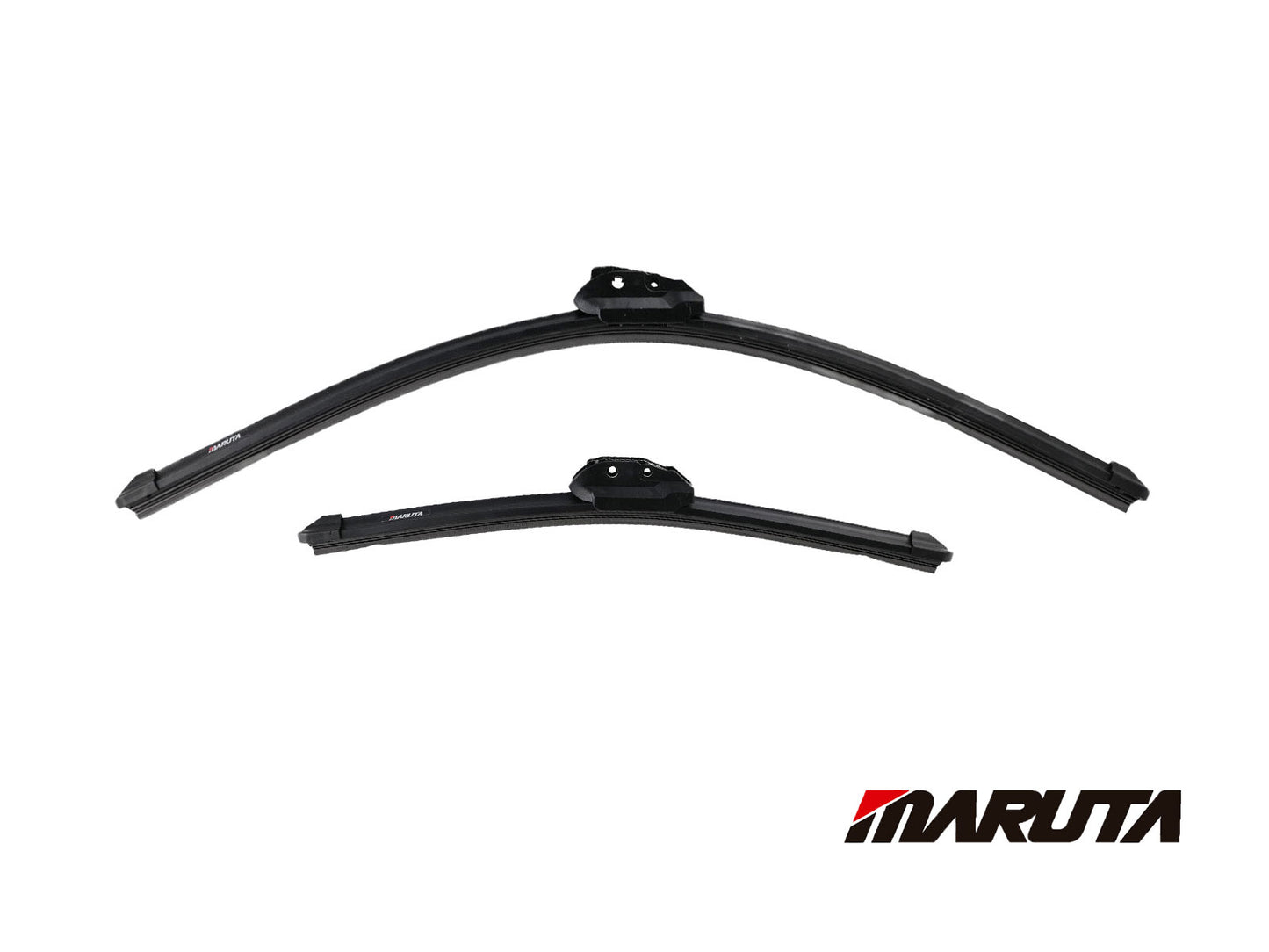 MARUTA SET tergicristallo 600 mm / 375 mm per parabrezza, spazzole tergicristallo aerodinamicamente ottimizzate in silicone idrorepellente con adattatore multipiattaforma - effetto perlato per una visibilità senza aloni - Bild 2