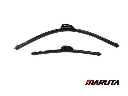 MARUTA SET tergicristallo 550 mm / 400 mm per parabrezza, spazzole tergicristallo aerodinamicamente ottimizzate in silicone idrorepellente con adattatore multipiattaforma - effetto perlato per una visibilità senza aloni - Bild 2