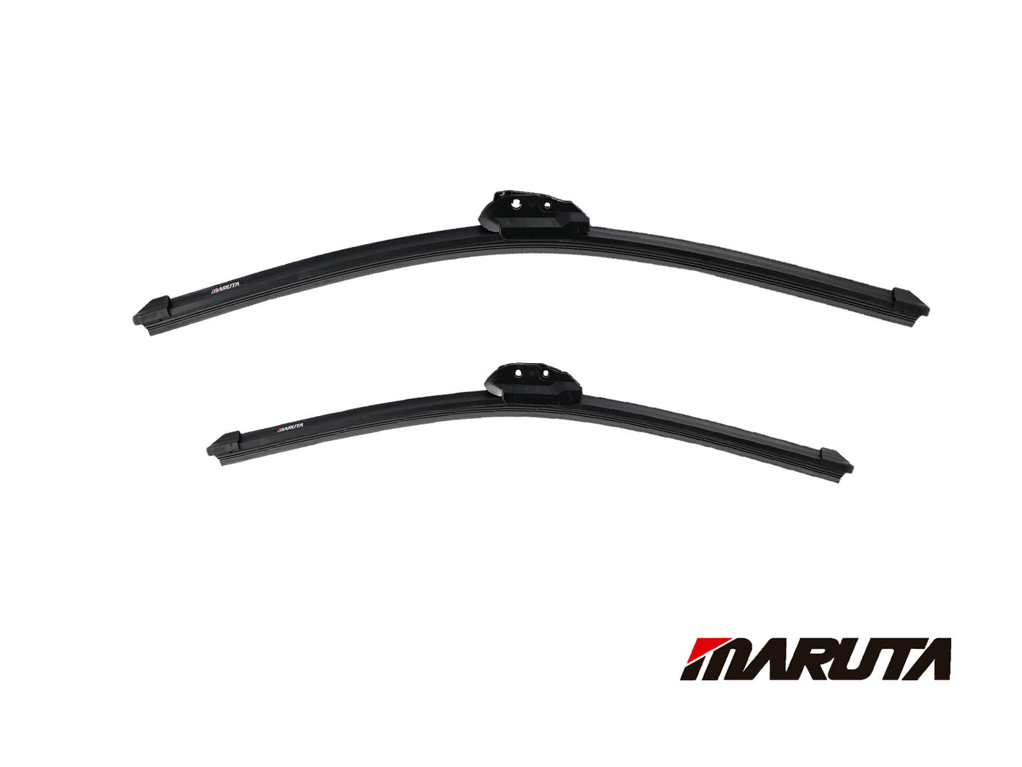 MARUTA SET tergicristallo 525 mm / 475 mm per parabrezza, spazzole tergicristallo aerodinamicamente ottimizzate in silicone idrorepellente con adattatore multipiattaforma - effetto perlato per una visibilità senza aloni - Bild 2