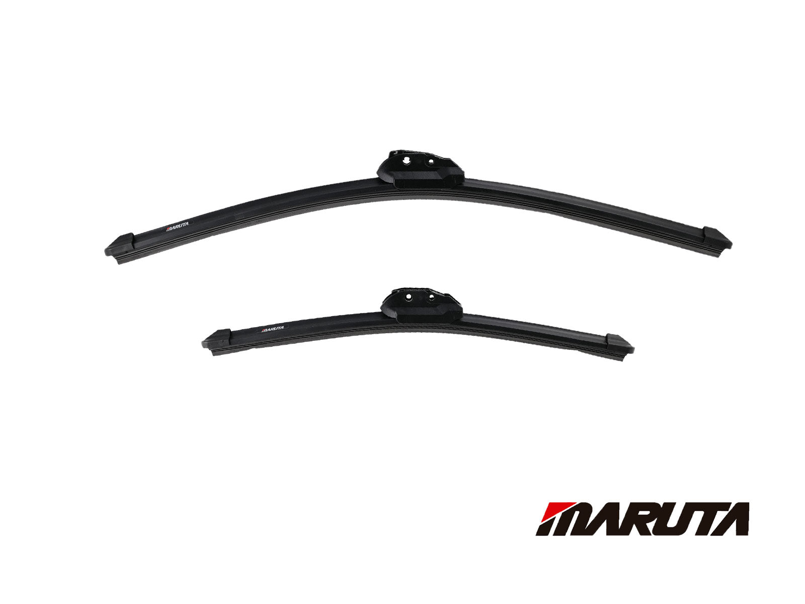 MARUTA SET tergicristallo 525 mm / 375 mm per parabrezza, spazzole tergicristallo aerodinamicamente ottimizzate in silicone idrorepellente con adattatore multipiattaforma - effetto perlato per una visibilità senza aloni - Bild 2