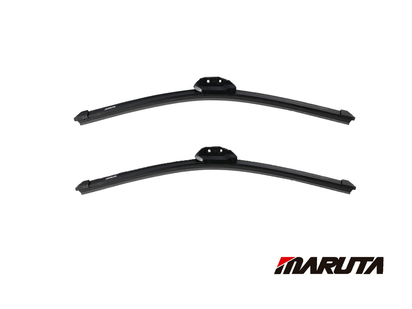 MARUTA SET tergicristallo 475 mm / 475 mm per parabrezza, spazzole tergicristallo aerodinamicamente ottimizzate in silicone idrorepellente con adattatore multipiattaforma - effetto perlato per una visibilità senza aloni - Bild 2