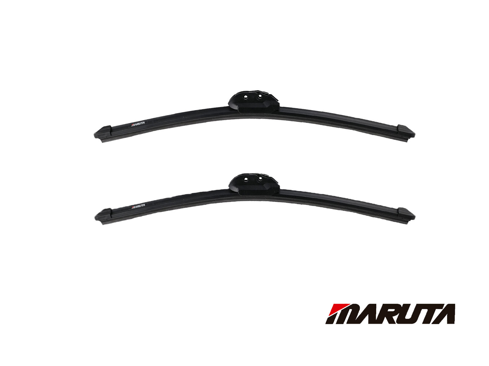 MARUTA SET tergicristallo 450mm / 450mm per parabrezza, spazzole tergicristallo aerodinamicamente ottimizzate in silicone idrorepellente con adattatore multipiattaforma - effetto perlato per una visibilità senza aloni - Bild 2